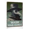 PCSGocolt Wash Your Hands Vintage Metal Tin Signs Funny Bathroom Signs Restroom Wall Decores