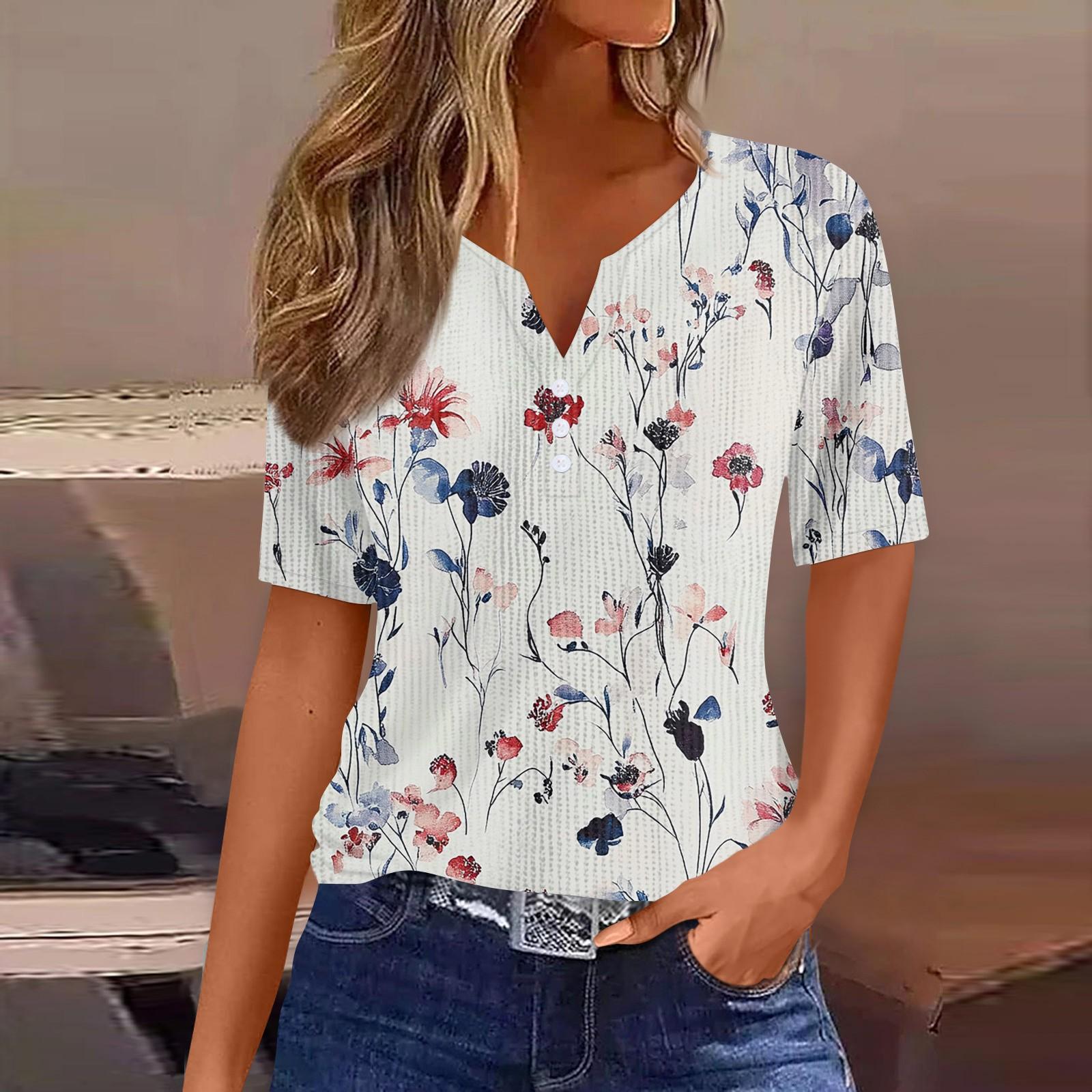 

Женская футболка с коротким рукавом и принтом в полоску и воротником-стойкой XL белый