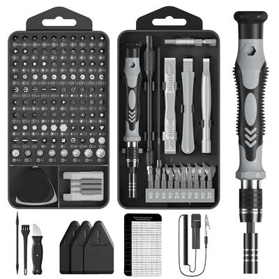 MOVMAO 2025 Tournevis de Précision 145 en 117 Kit d'Outils Spéciaux pour Réparation DIY Étui Dédié avec Ensemble Gris, 1, Embouts, Torx, Magnétique, Manche Antidérapant,