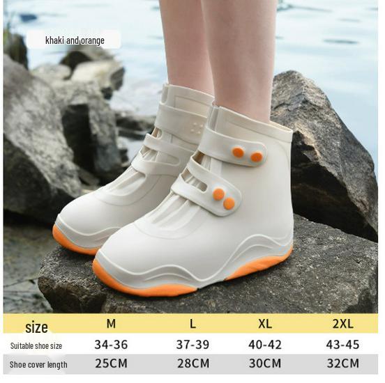 Waterproof Non-Slip Silicone Overshoes for Men & Women - Thickened Wear-Resistant Rain Boots for Rainy Days.