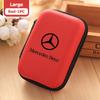 For Benz Car Logo Earphone Organizer Box EVA Zipper Headset Storage case Accessories AMG Exclusive W204 W222 W205 W203 W213 W124 XT3