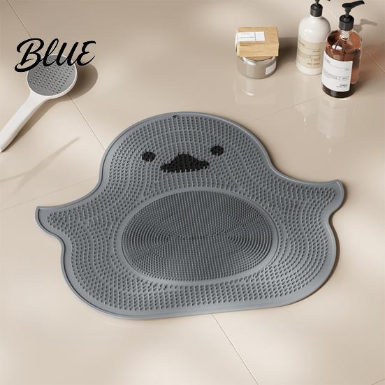 Health Feet Care Silicone Safe Little Yellow Rub Mat Tool Foot Duck Design Anti-Slip Suction
