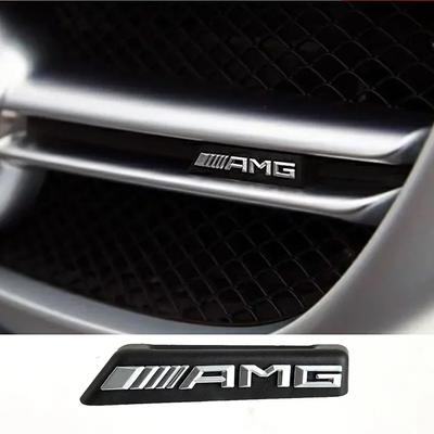 Insignia Emblema Pegatina Parrilla Delantera de Coche AMG para Mercedes benz W212 W213 W202 W211 W176 W210 W205 Gla Glc Cls Glk Accesorios