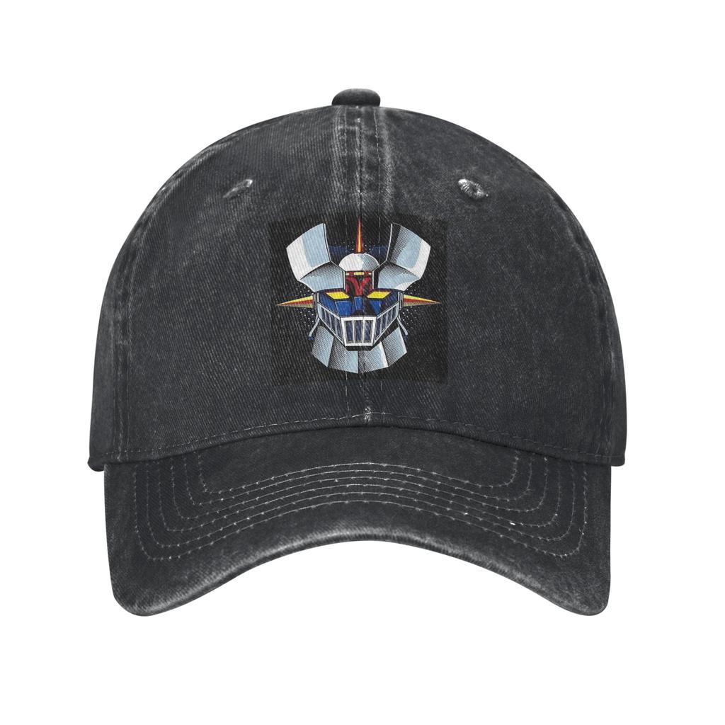 Mazinger Z Mad Robot Denim Fabric Cap Casual Baseball Caps Adjustable Hat Summer Unisex Baseball Hats