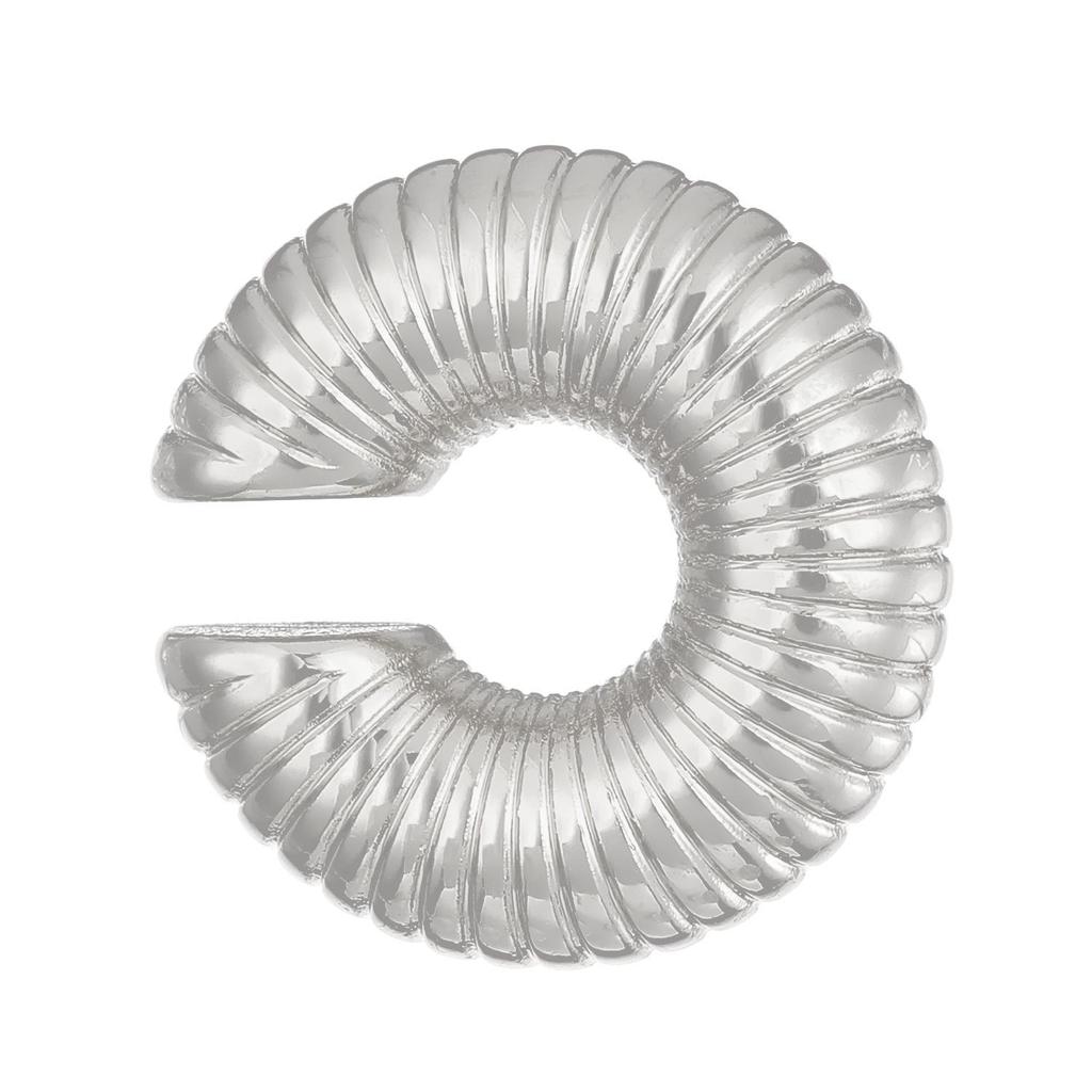 Chic European & American Oval Hollow Electroplated Ear Clip Earrings