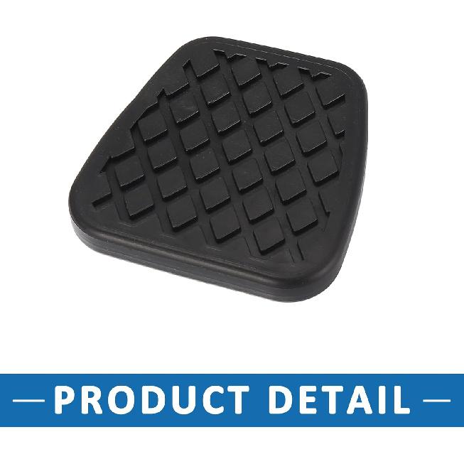 Brake Clutch Pedal Pad Cover 46545-SA5-000 for Honda Civic 1984-1986 1989-2003 2006-2015 Rubber Black (Set of 2)