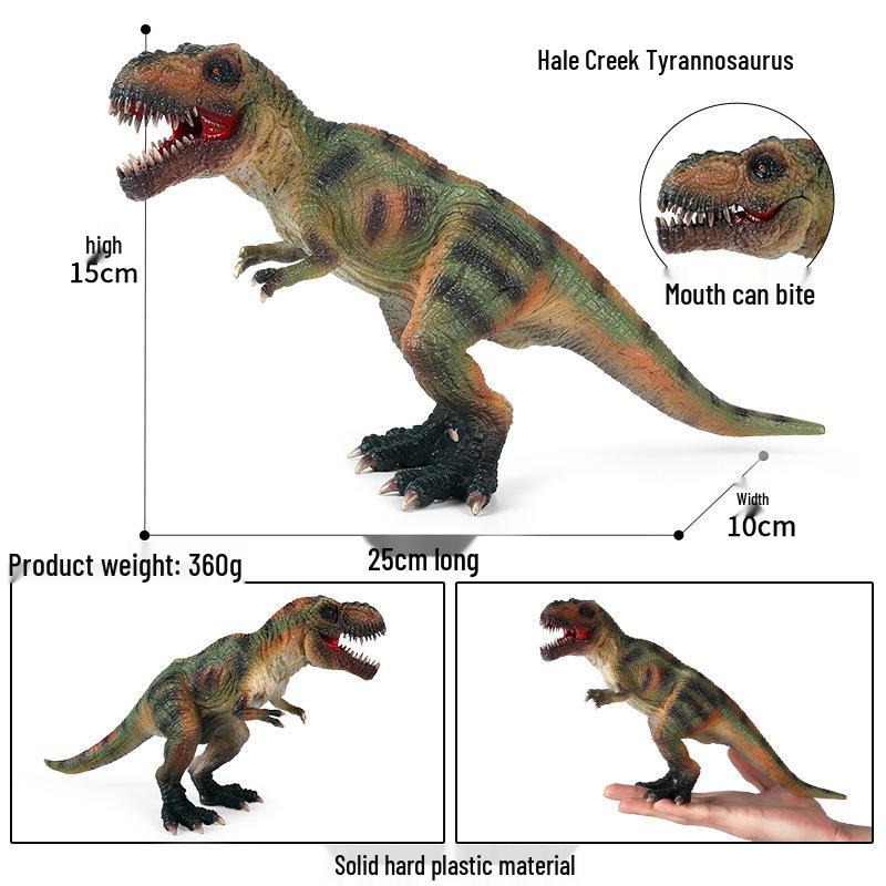 Gray Tyrannosaurus Rex Dinosaur Toy - Realistic King Kong Animal Model for Kids