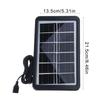 Bærbar 10W Solcellepanel Lader USB-port Monokrystallinsk Silisium Telefonlader Lett å Bære for Fotturer Camping Reiser