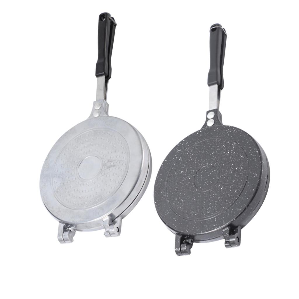 Double Sided Frying Pan Aluminum Alloy Nonstick Pancake Pan Sandwich Baking Pan Maker For Kitchen Omelets Pancakes Breakfast