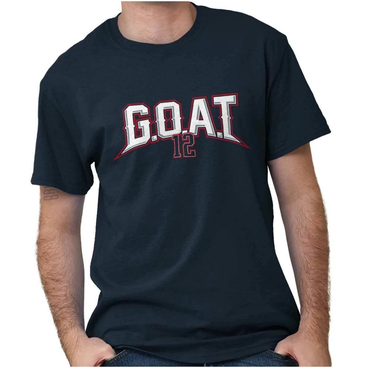 GOAT Greatest of All Time Sports Athlete 12 Womens or Mens Crewneck T Shirt Tee M
