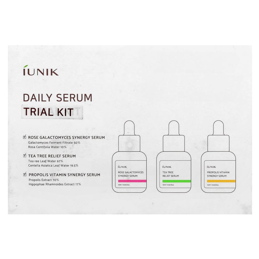 IHerb Tägliches Serum Erlebnis-Set 3-teilig