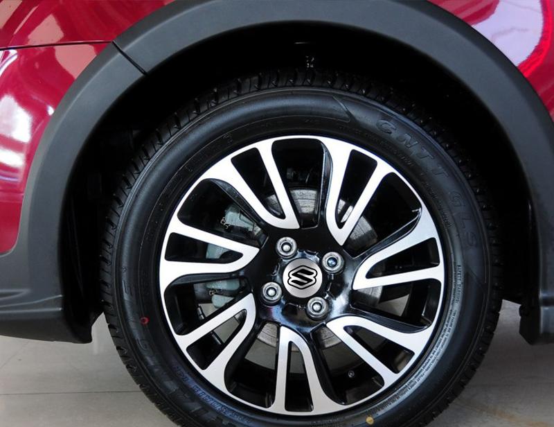 4pcs 60mm Car Wheel Hub Center Cap Badge Covers Stickers For Suzuki Grand Vitara SX4 Swift Jimny Baleno Auto Styling Accessories