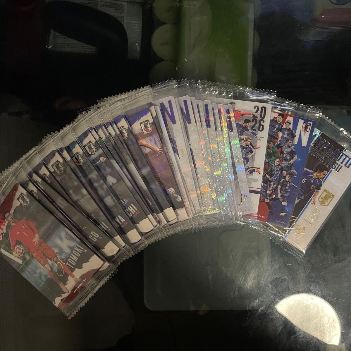 Used Japan national soccer team twin wafers bulk sale bulk set 37 types