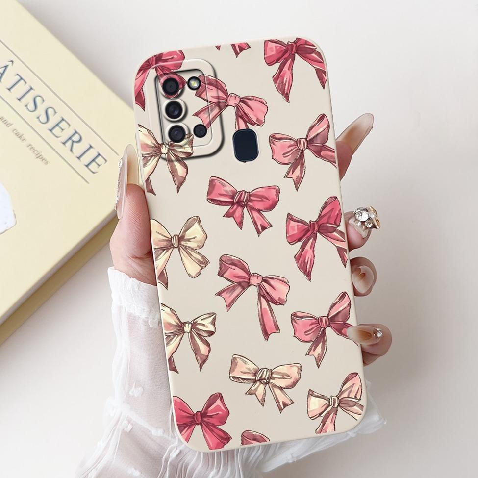 For Samsung A21s Case A217F Silicone Cute Fashion Butterfly Love Painted Cover For Samsung A21s Galaxy A21s Phone Case SM-A217M