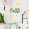 Glow-in-the-dark Dinosaur, Sun, And Moon Light Switch Stickers For Bedroom And Living Room Decorative Walls.
