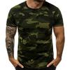 Camouflage 3D Printed Pattern T-Shirt Short Sleeve Men's Clothing For Summer T Shirts Comfortable Top Outdoor Sportwear