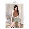 Vintage Spice Denim Shorts Women's Summer High-waisted A-line Skinny Stretch Hot Pants