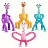 Colorful Stretchy Giraffe Suction Cup Toys - Fun & Educational for Youngsters, Bathroom, Bedroom Suction Cup Toys