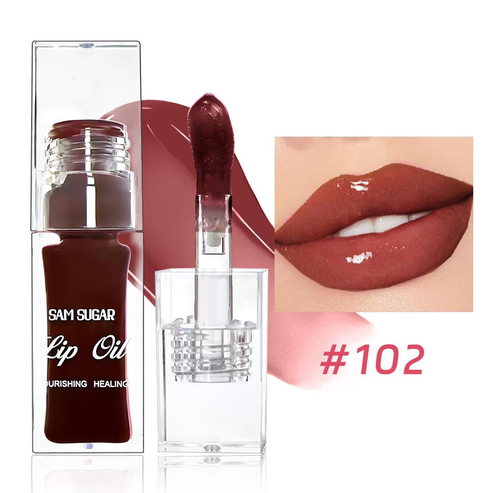 SAM SUGAR Koloryzujący Olejek do Ust Nawilżający Nawilżający Koloryzujący Błyszczyk do Ust Powiększający Usta 6 Kolorów Gładki Pomadka w Płynie Hurtownia