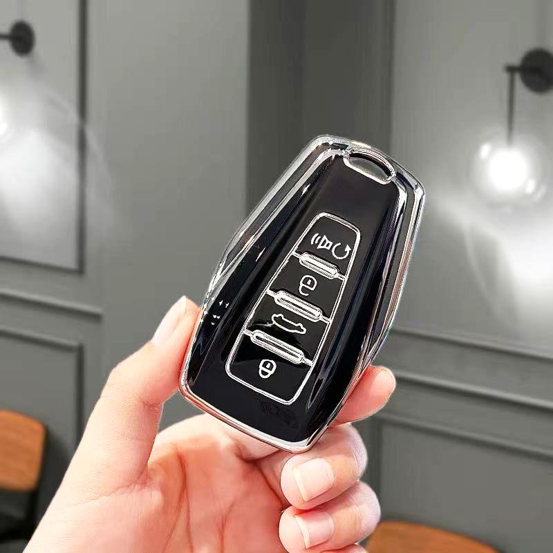 Tpu Car Key Case Cover Keyless For Geely Coolray X6 Emgrand Global Hawk Gx7 Monjaro Shell Fob Holder Keychainaccessories