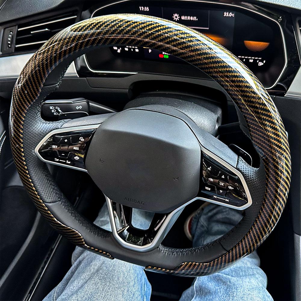 For Kia Ultra-Thin Breathable Leather Steering Wheel Cover For Ceed Picanto Sportage Ev3 Rio Cerato Stonic Niro Morning Sorento