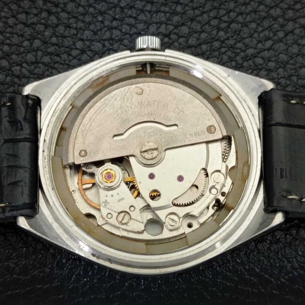 USED VINTAGE CITIZEN AUTOMATIC 8200 JAPAN MENS ARABIC BLUE DIAL WATCH A434865-2 R123-a434865