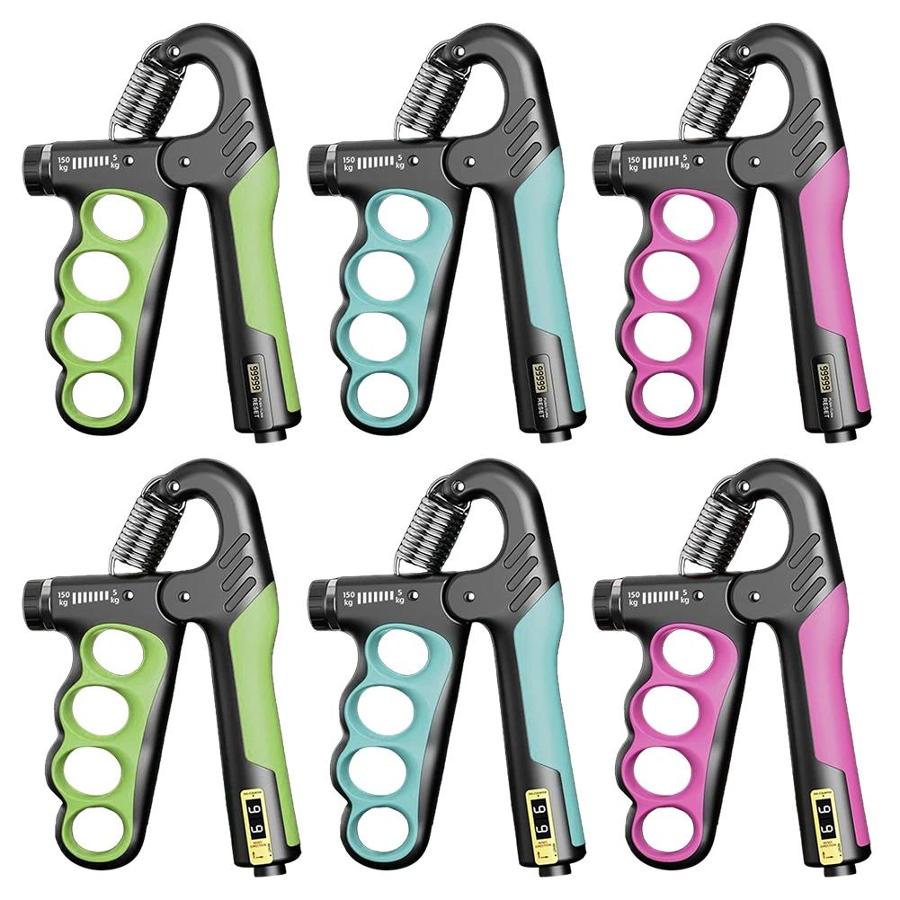 Hand Grip Strengthener Grip Strength Trainer Ergonomic Handle Ergonomic Hand Gripper 5-150KG Resistance Adjustable for Home Gym
