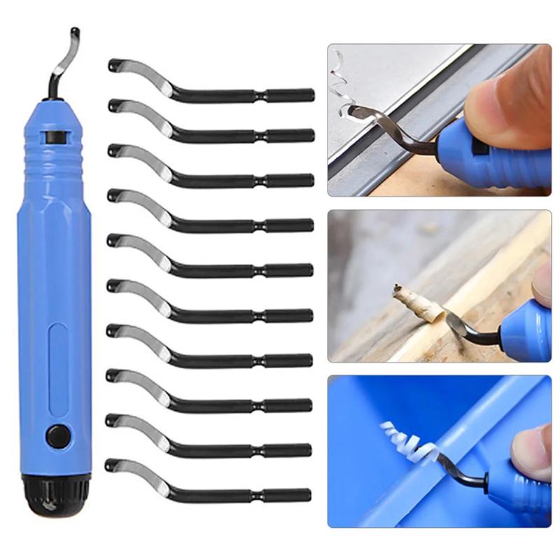 Burr Cutter Trimming Knife Scraper Rotary Deburr Blades Burr Remover Edge Trimmer Deburring Hand Tool For Wood Plastic Aluminum