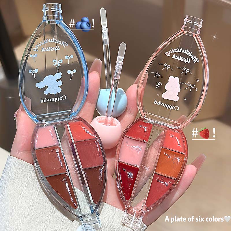 CAPPUVINI Six-color Mirrored Lip Jelly Lip Gloss