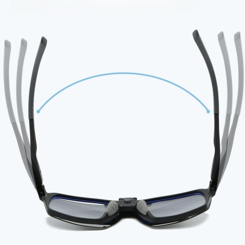 Moda Kolarstwo Sporty Męskie Okulary Flip-up Projekt Polaryzowane Anty-UV Optyczne Korekcyjne TR90 Oprawki Okularów Damskie 144mm