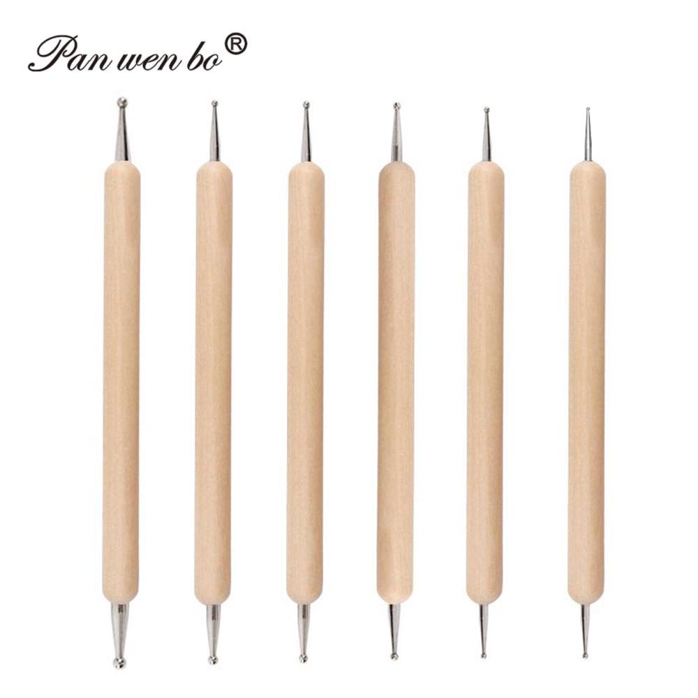 3-Piece Wooden Handle Embossing & Dotting Tool Set for Quilling, Pottery, Clay, and Paper Scoring