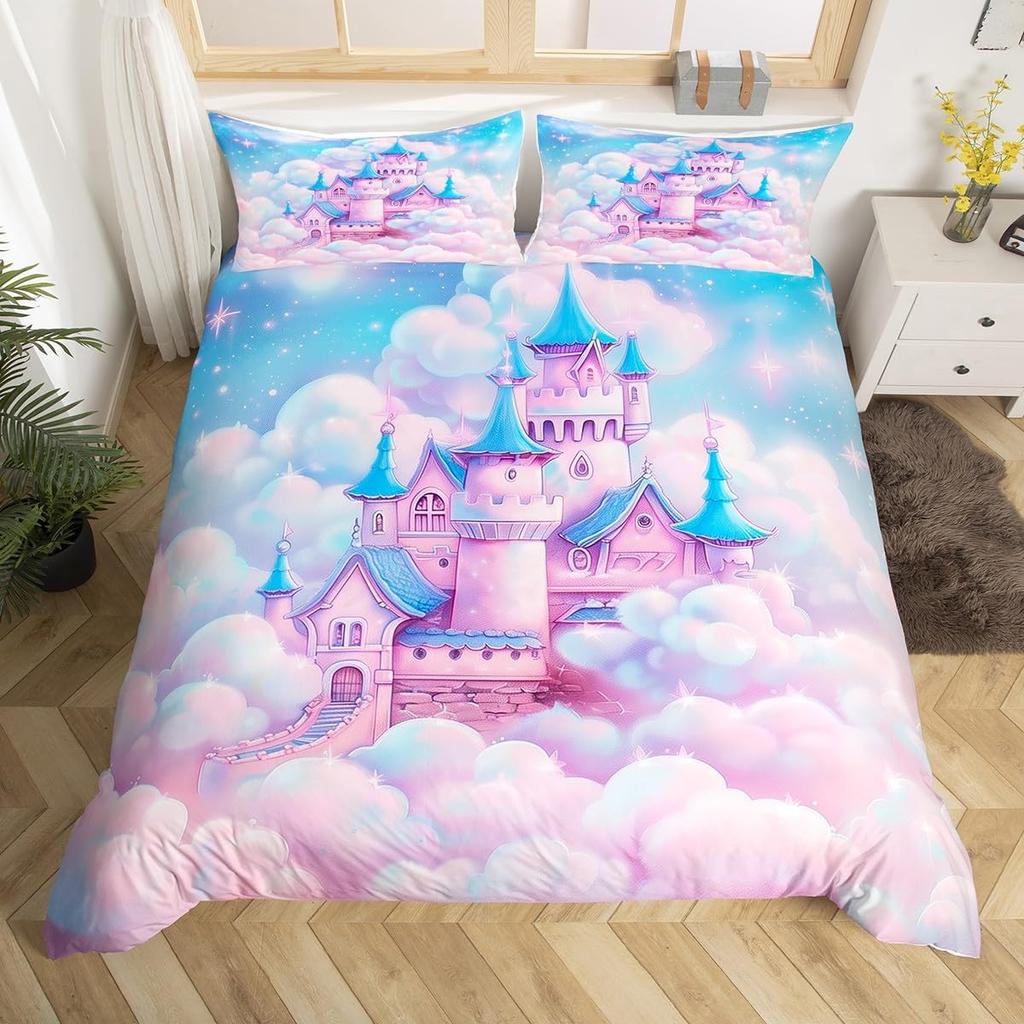 Western Style Bedding Set Sea Turtle Bedlinen White Quilt Set with Pillow Cover Super King Beds 3d Comfortable Thick Bedclothes