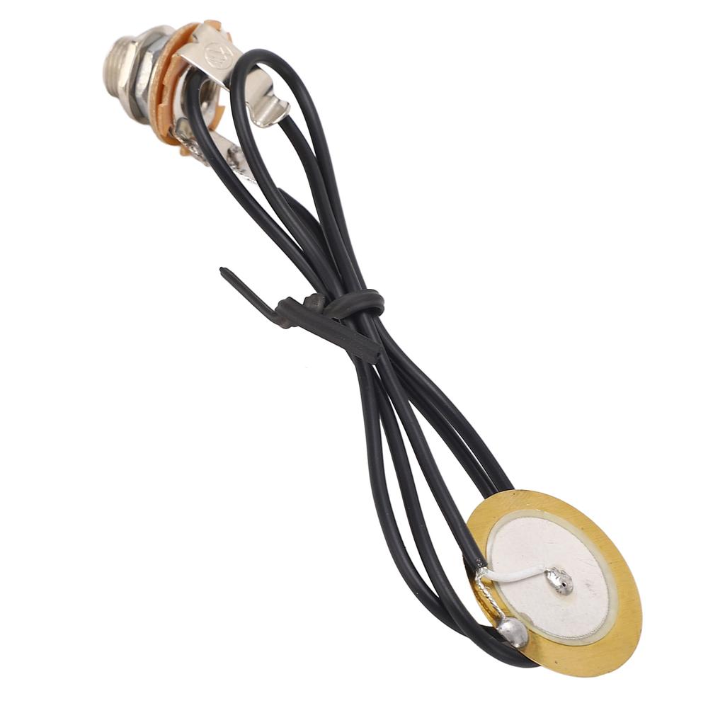 Guitar Pickup Piezo Transducer Acoustic Jack Pre Wired Amplifier Professional Instrument Accessories
