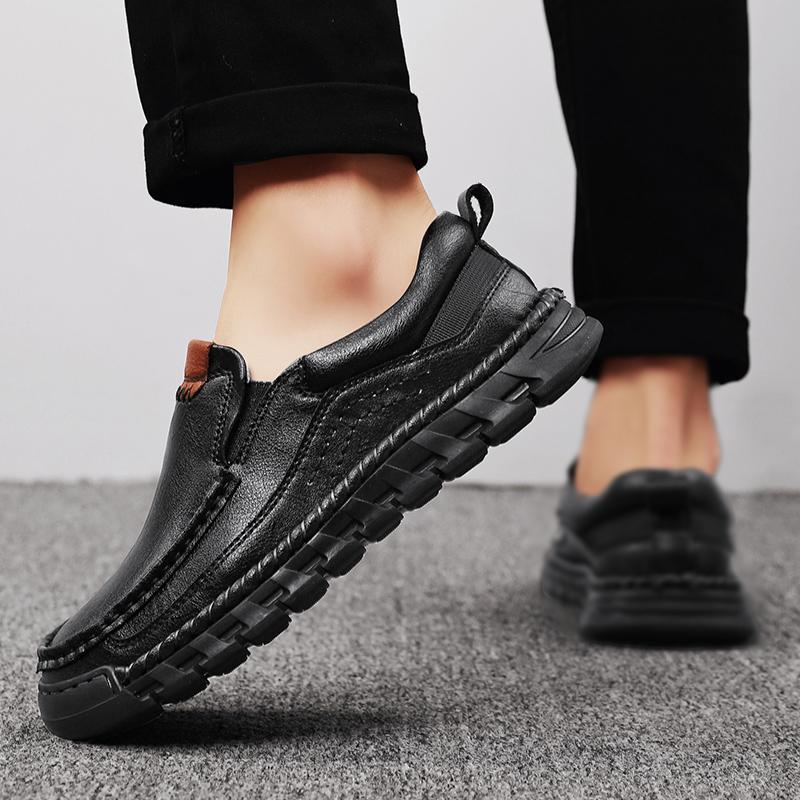 Men's Leather Casual Shoes Men's Ankle Boots Handmade Casual Shoes