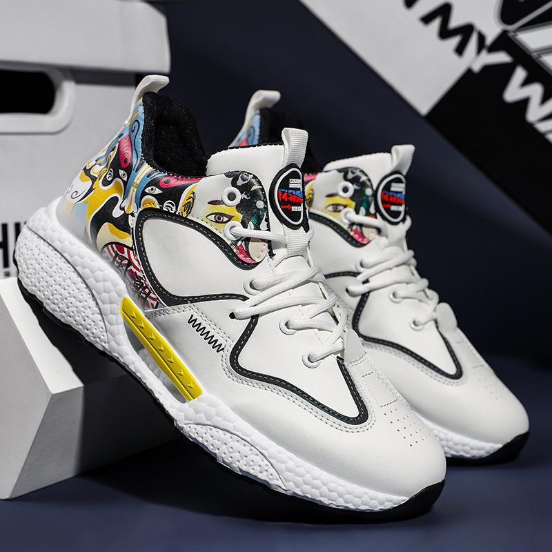 

2025 new fashion trend sports running shoes Guochao versatile casual dad shoes non-slip and wear-resistant basketball shoes men 39