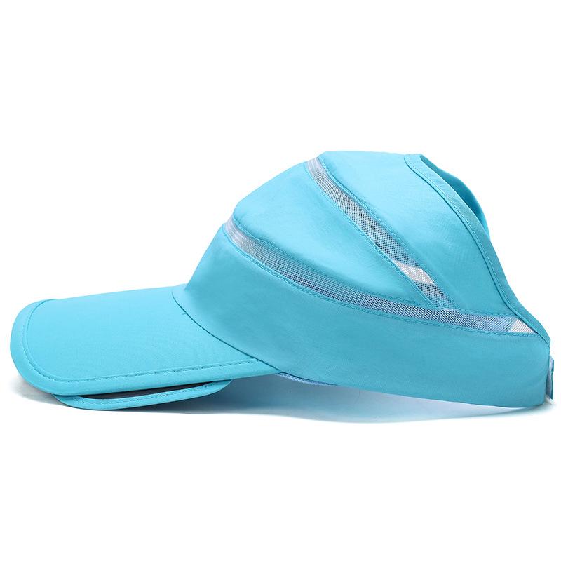 New Scalable Baseball Caps For Women Men Summer Outdoor Sports Quick Drying Patchwork Mesh Sunhat Cycling Hats Sunscreen Cap