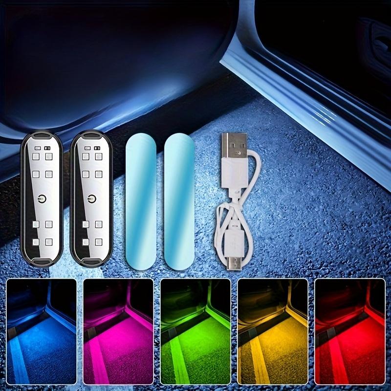 Car LED Welcome Lights Magnetic Door Safety Anti-Collision Accessories for Cars USB Rechargeable Ambient LED Lights