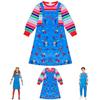 Eye-catching Child's Play Licensed Chucky Costume For Boys And Girls Fun