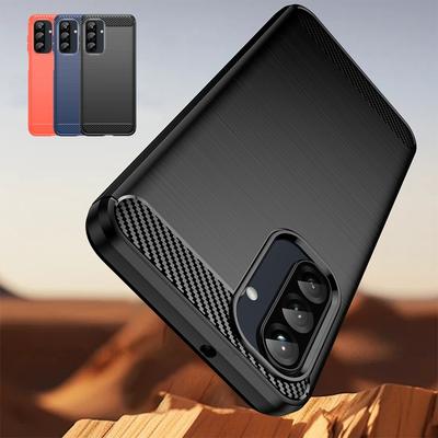 For Samsung A26 Case Cover Samsung Galaxy A26 Capas Carbon Fiber Shockproof Phone Back Bumper Soft TPU Fundas Samsung A26 A 26