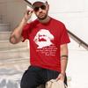 Karl Marx 2026 New Fashion Heavyweight Hot Selling Retro Printed Pattern Fun Round Neck Tshirt For Daily Comfort