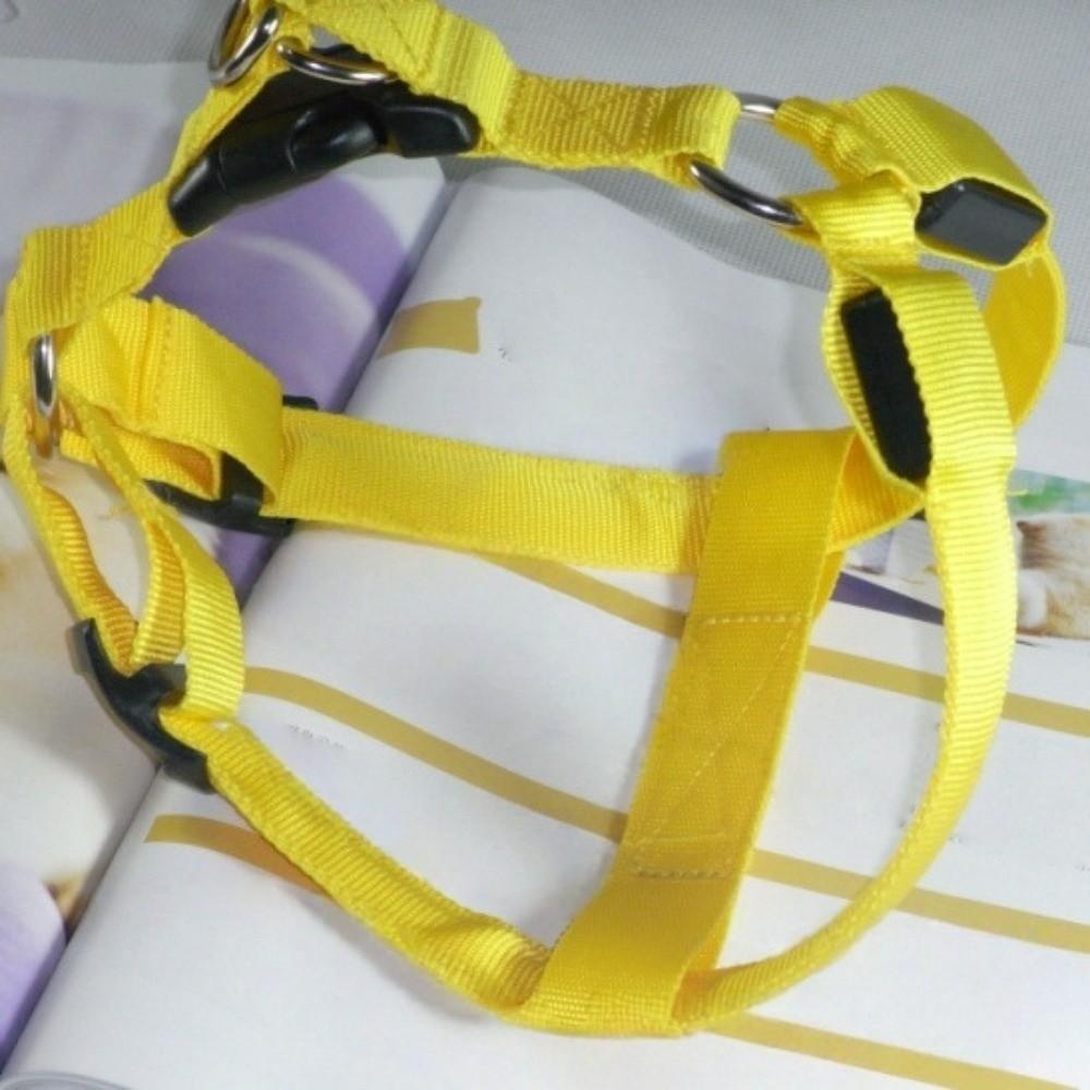 Practical Light Up LED Dog Harness Adjustable Flashing Luminous Pet Chest Strap Soft Rechargeable Dog Glowing Vest Pet Safety