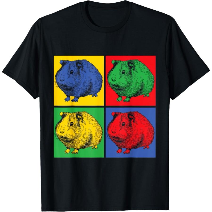 Футболка с морской свинкой в стиле Поп-арт S