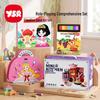 Princess Makeup Bag & Sticker Set - Cute DIY Dress-up Toy for Kids