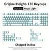 ZORNHER Нові кейкапи West Royal Light Профіль OEM PBT 130 кейкапів Дизайн з порожнистими вирізами Універсальна сумісність для Cross-Switch