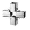 40 X 40 Mm Square Tube Fitting Stainless Steel Bolt Lock Joint for No Weld Frame Assembly, Shelving and Tables