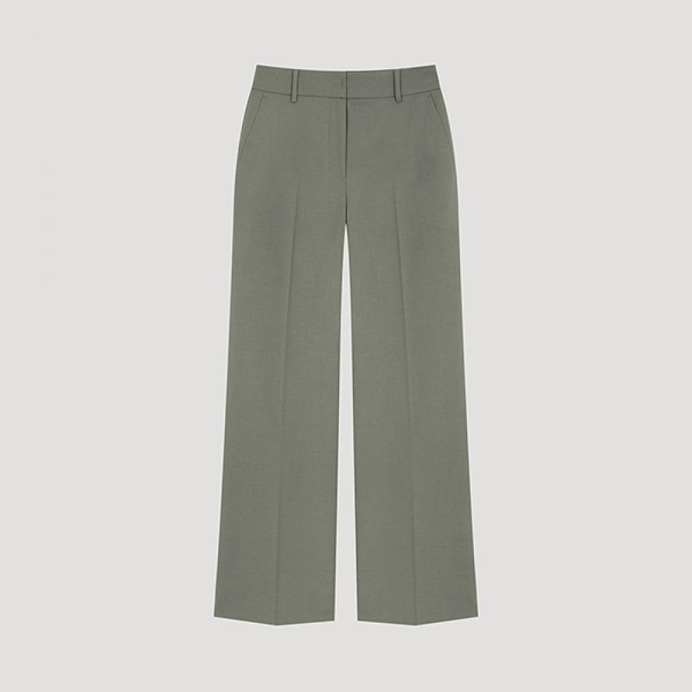 

[shs Miss] Формальные полуприлегающие брюки Swwslo12020 Kh Khaki/55
