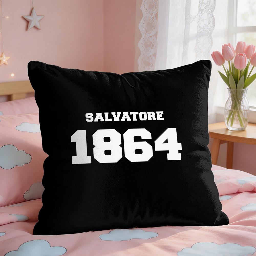 DDamon Salvatore COOL Cushion Cover Square Short Plush Pillow Case Living Room Sofa Home Decor Funda X