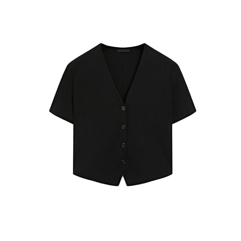 MD Summer New Arrival Women's Clothing Elegant Commute Style Drape Short V Neck Short Sleeve Knitting Cardigan 5655573