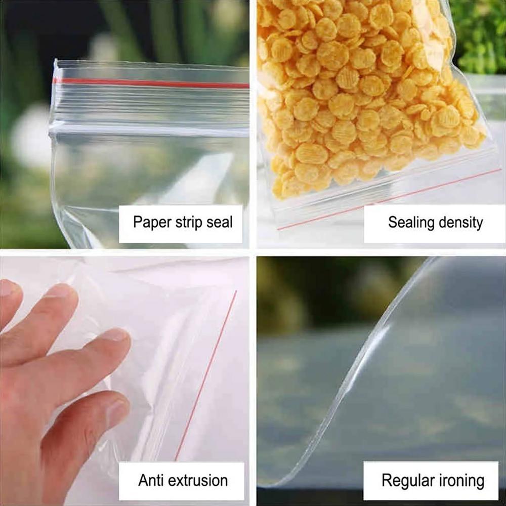 100pcs Transparent Self-sealing Plastic Bags For Gifts Transparent Candy Jewelry Self-adhesive B9Y8