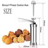 Cookie Press Stainless Steel Biscuit Extruder Press Cookie Gun Baking Kit Machine Set DIY Biscuit Press Maker Baking Tools